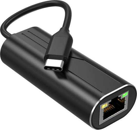 ThunderGold - Ethernet Adapter USB C kabel - USB C naar Ethernet / Internet - Internet Adapter - Netwerk adapter - Netwerkadapter - 1000 Mbps - Gigabit