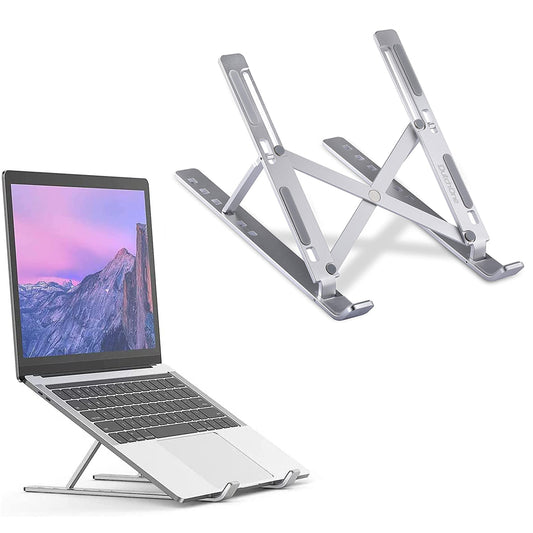 DutchOne - Laptop Standaard Verstelbaar Universeel - Laptop houder - Laptopsteun - Laptophouder - Ergonomisch - Aluminium - t/m 17 inch