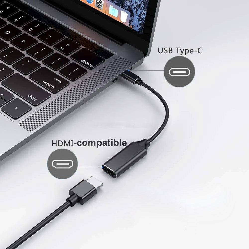 ThunderGold - USB-C naar HDMI Adapter - HDMI naar USB C kabel - USB C HDMI kabel - 4K Ultra HD