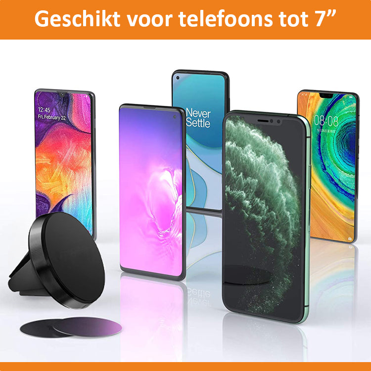 DutchOne - Telefoonhouders Auto Magnetisch - 360 graden - Zwart