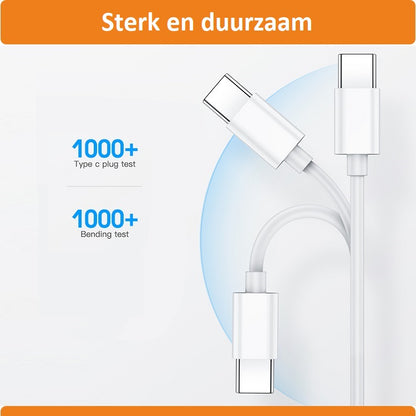 DutchOne - USB-C naar USB-C - 85W 4A - 2 Meter
