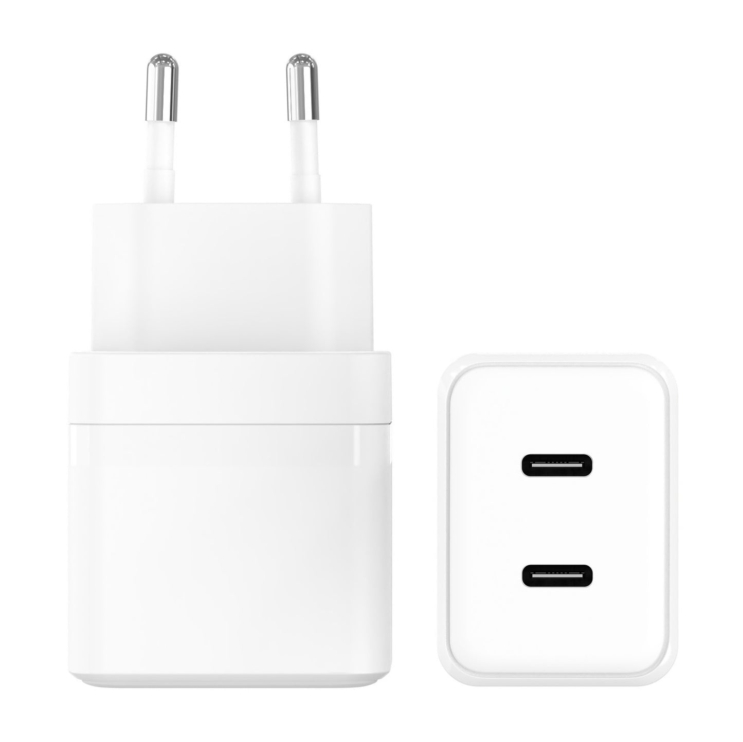 ThunderGold USB C Adapter 2 poorten - Oplader - Snellader - USB C Oplader - Adapter USB C - USB C Lader - Universeel